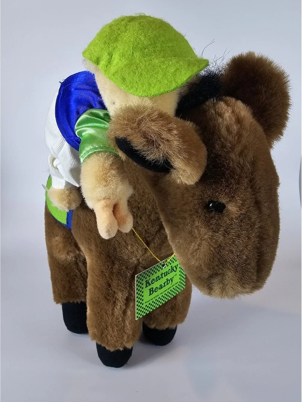 Vintage 1988 Kentucky Bearby Plush Jockey Horse North American Bear Co NWT